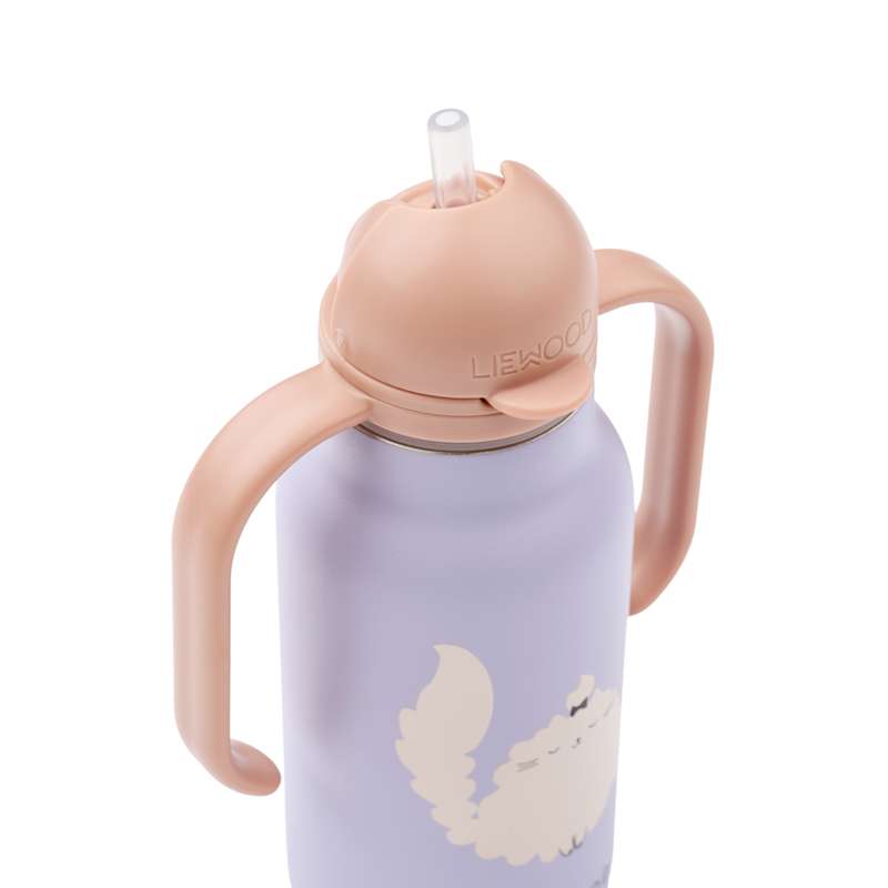 Liewood Kimmie Dricksflaska - Rostfritt stål - 250 ml - Cat/Warm Lilac 