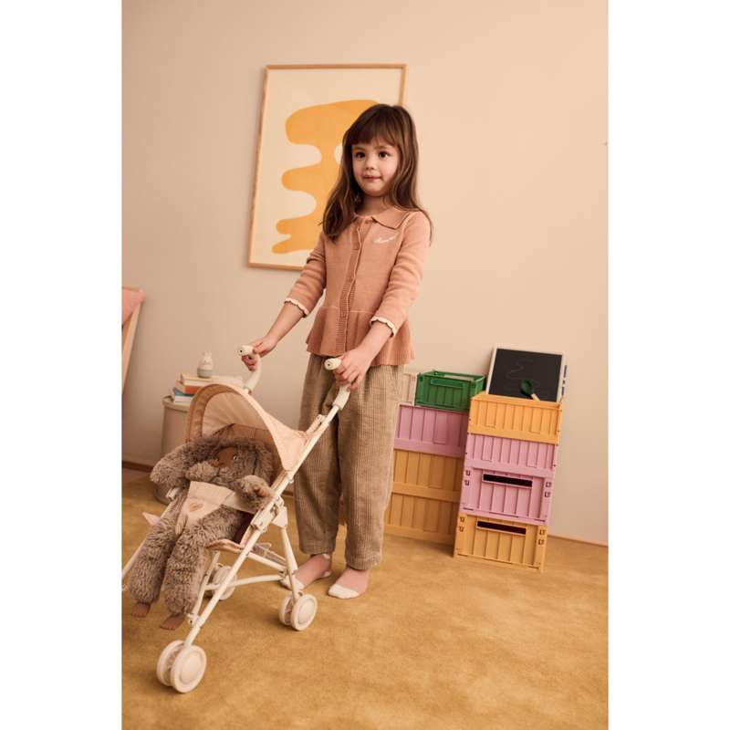 Liewood Elsie Barnvagn för Dockor - Stripe Pale Tuscany/Creme De La Creme