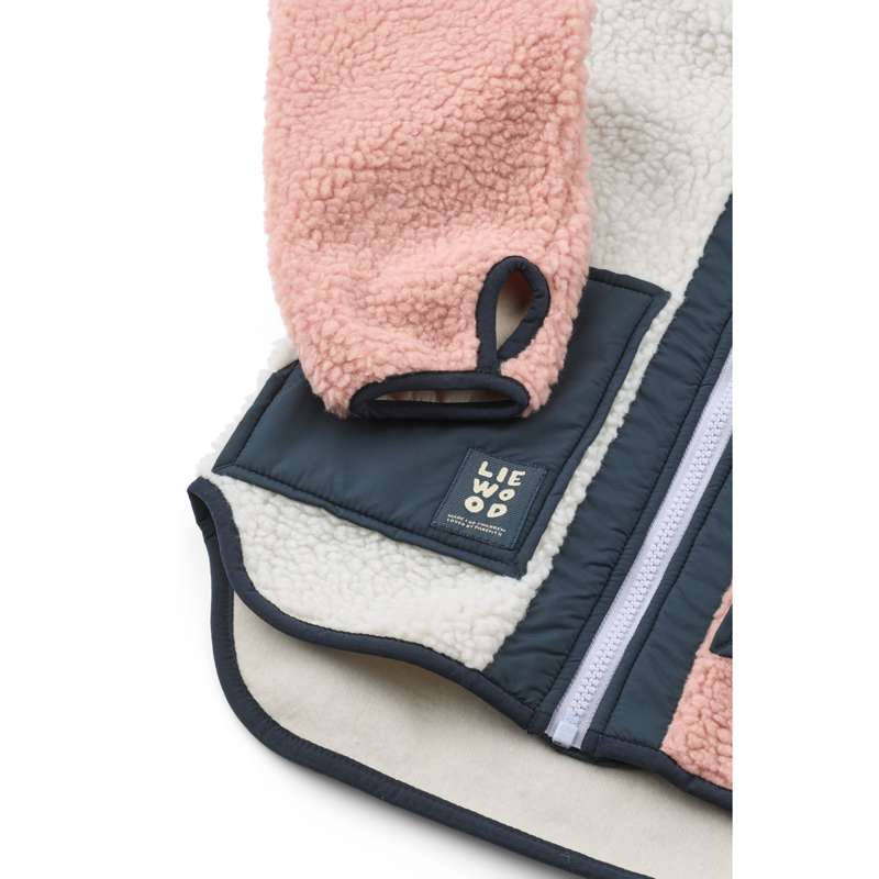 Liewood Noam fleecejacka - Rose Blush Multi Mix 