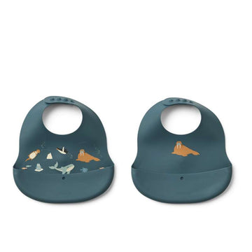 Liewood Ember Hagesmäk - 2-pack - Arctic Sea/Ocean View 