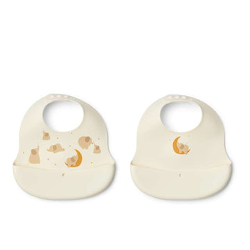 Liewood Ember Hagesmæk - 2-pack - Elephant/Creme de la Creme 