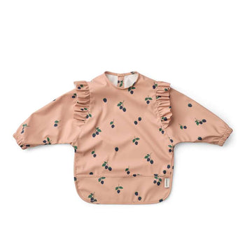 Liewood Merle Cape Bib Matförkläde m. Volanger - Berry/Pale Tuscany 