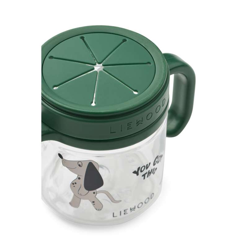 Liewood Enyo Tritan snackmugg  - Dakota Dog/Mist