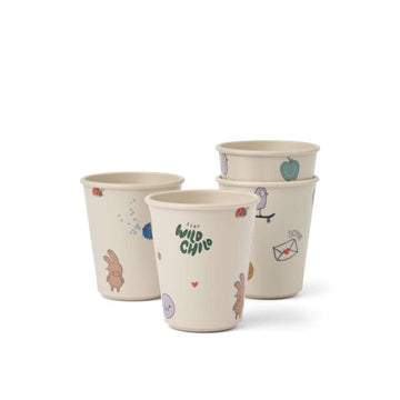 Liewood Lana Cup - 4-pack - Tamtam/Sandy