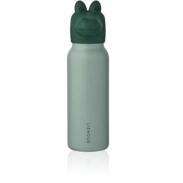 Liewood Falk Dricksflaska - Rostfritt Stål - 350ml - Crocodile - Peppermint/Garden Green 