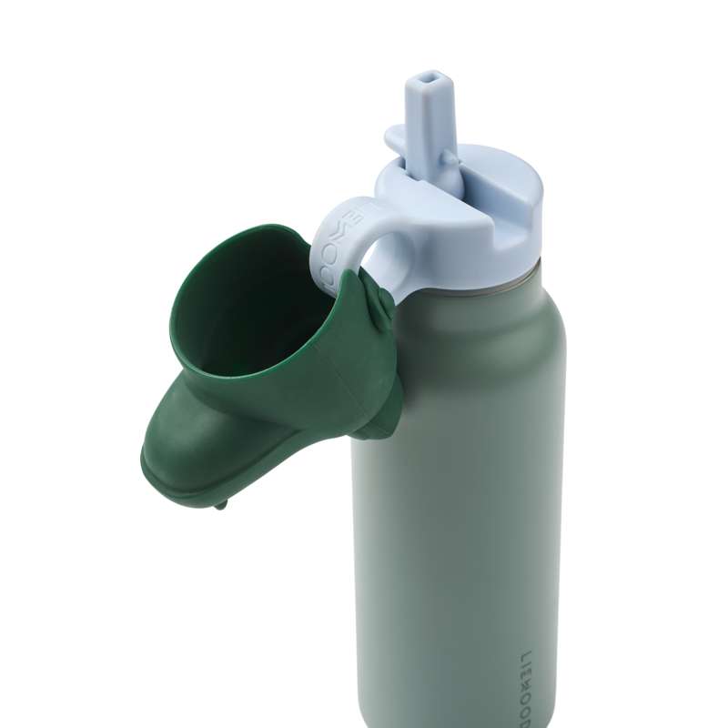 Liewood Falk Dricksflaska - Rostfritt Stål - 350ml - Crocodile - Peppermint/Garden Green 