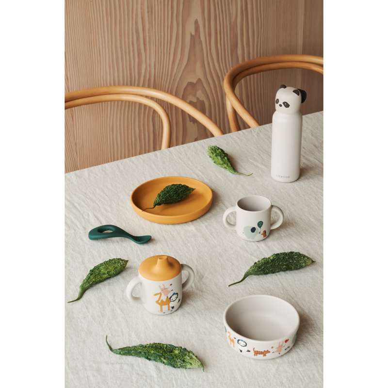 Liewood Falk Drickflaska - Rostfritt stål - 350ml - Panda - Sandy 