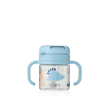 Liewood Kai Tritan-sugrörskopp - 280ml - Dino Roar/Sandy