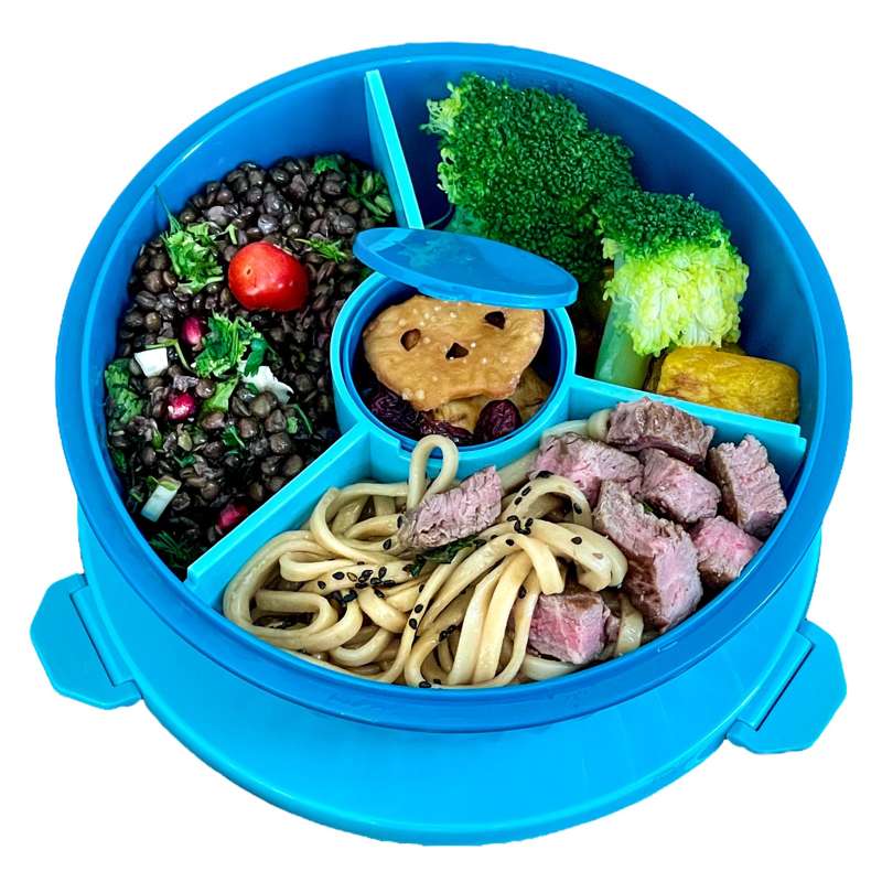 Yumbox Matlåda - Poke Love Bowl - 4 rum - Lagoon Blue 