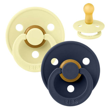 BIBS Nappfärg 2 PACK Latex Storlek 2 Luna/Djup rymd 