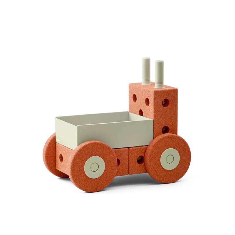 MODU 3-i-1 Baby Walker - Bränd Orange/Dammig Grön 