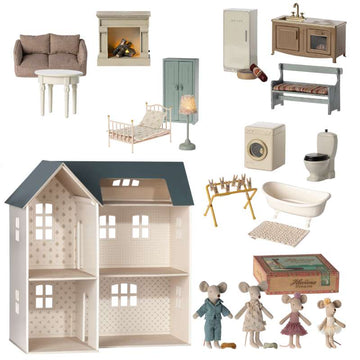 Maileg House of Miniature - Dockhus - Mus - Paket 2 