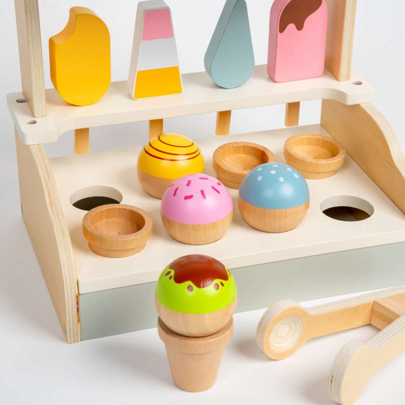 Kid'oh Isbutik med tillbehör i trä 