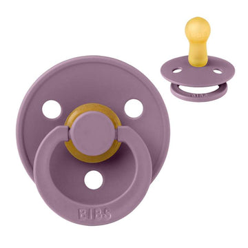 Bibs Rund Colour Napp - strl. 2 - naturgummi - Mauve 