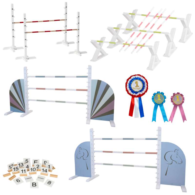 By Astrup käpphäst - Hoppbana paket för Kapplöpningshästar - Mega 