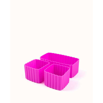 MontiiCo Mix Bento Silikonkoppar - 3 st. - Fuchsia 