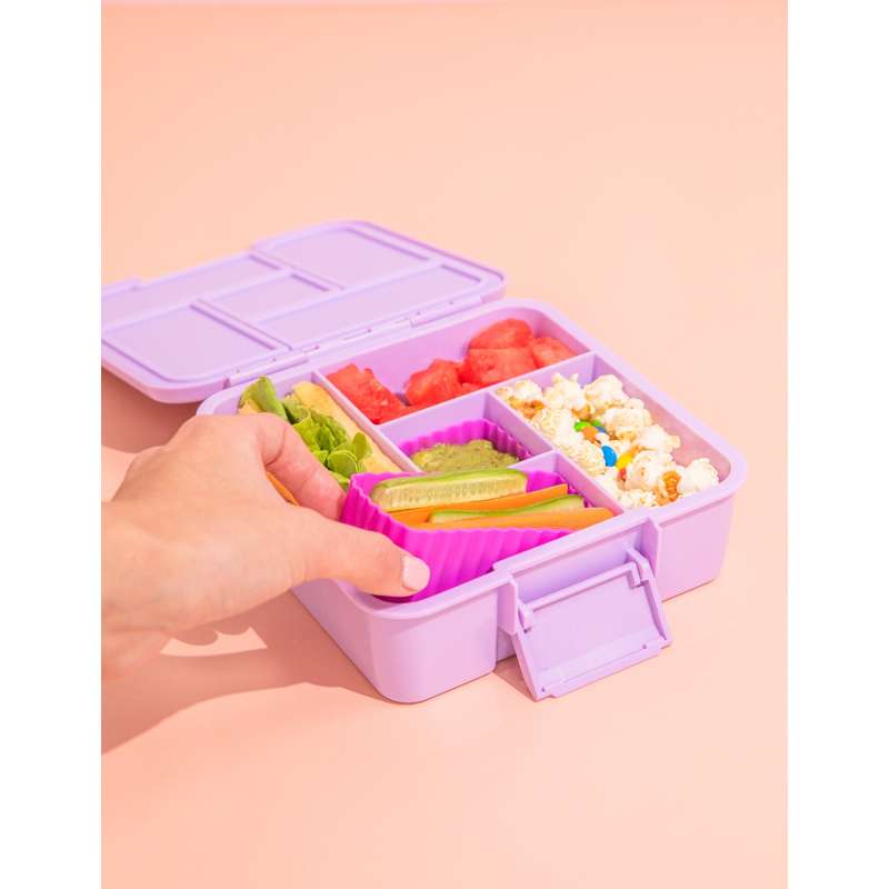 MontiiCo Mix Bento Silikonkoppar - 3 st. - Fuchsia 