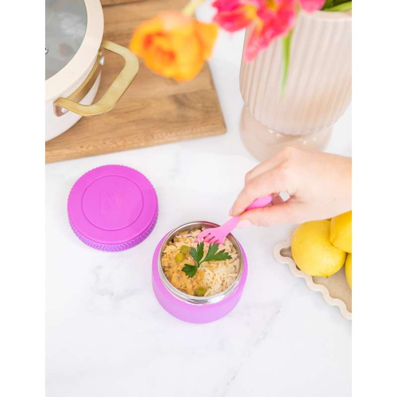 MontiiCo Matburk - Termosbehållare - Mini - 200ml - Fuchsia 