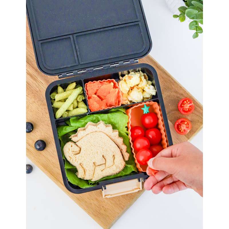 MontiiCo Mix Bento Silikonkoppar - 3 st. - Tangerin 