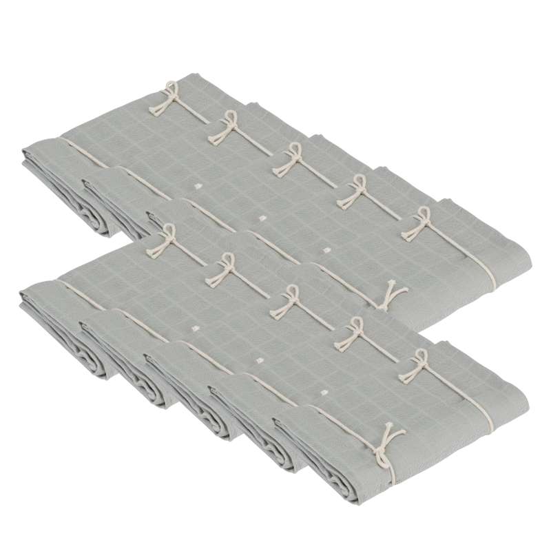 Naturebaby Ekologiska tygblöjor/Minisvamp - 10-pack - Blue Fox 