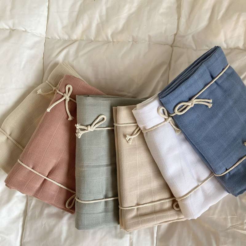 Naturebaby Ekologiska tygblöjor/Minisvamp - 10-pack - Blue Fox 