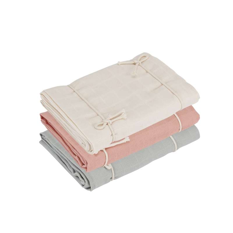 Naturebaby Ekologiska Stofbleer/Minisvöb - 3-pack - Blandade färger 
