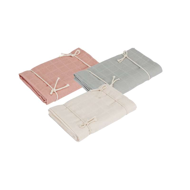 Naturebaby Økologiske Stofbleer/Minisvøb - 3-pak - Mix Colours