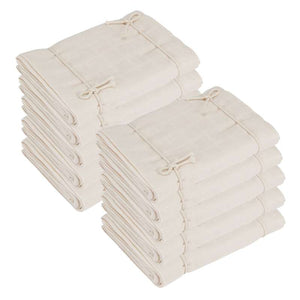 Naturebaby Ekologiska tygblöjor/Minisvamp - 10-pack - Natural White 