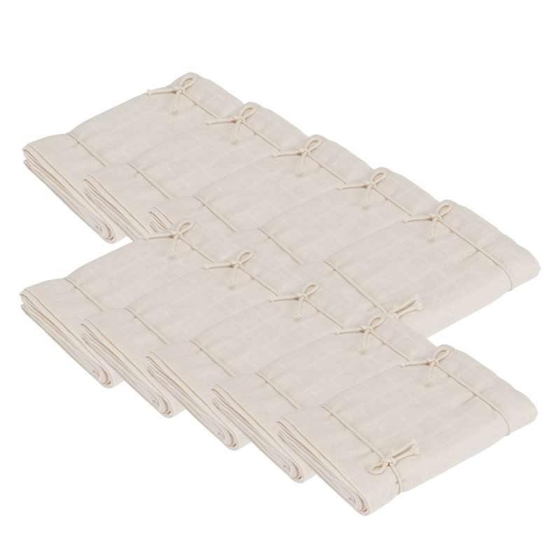 Naturebaby Økologiske Stofbleer/Minisvøb - 10-pak - Natural White