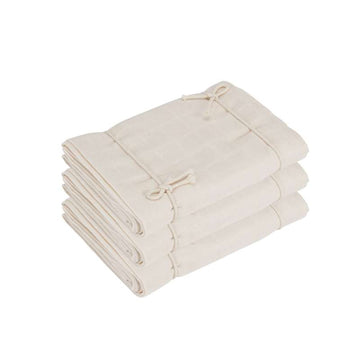 Naturebaby Ekologiska tygblöjor/Minisvamp - 3-pack - Natural White 