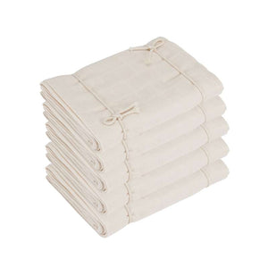 Naturebaby Ekologiska tygblöjor/Minisvamp - 5-pack - Natural White 