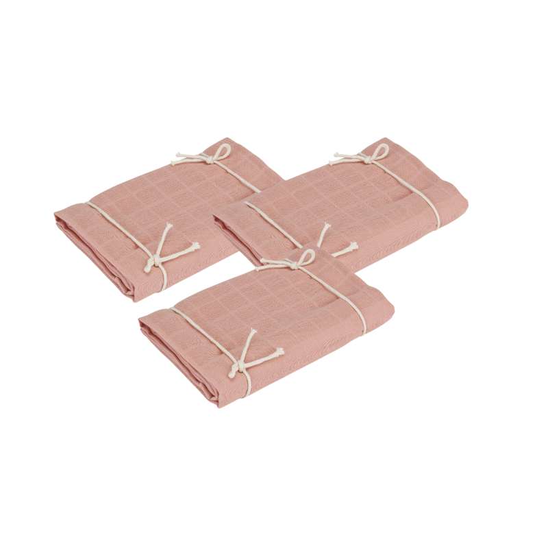 Naturebaby Økologiske Stofbleer/Minisvøb - 3-pak - Rose Cloud