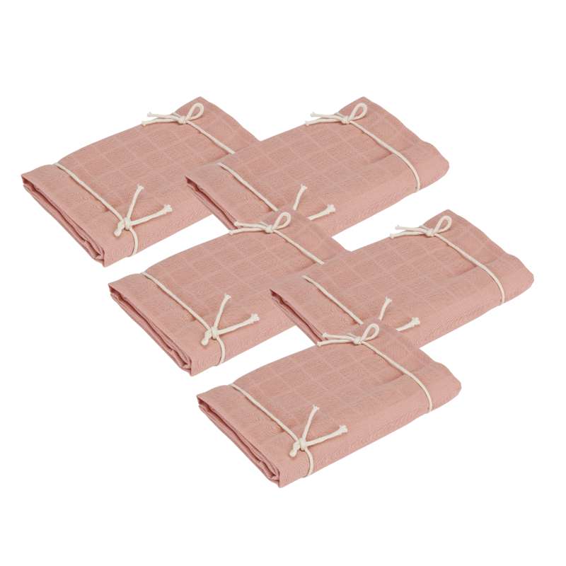 Naturebaby Økologiske Stofbleer/Minisvøb - 5-pak - Rose Cloud