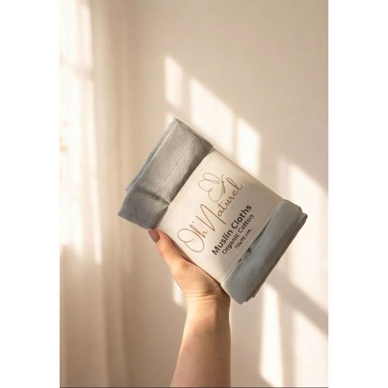 Naturebaby Ekologiska tygblöjor/Minisvamp - 5-pack - Blue Fox 