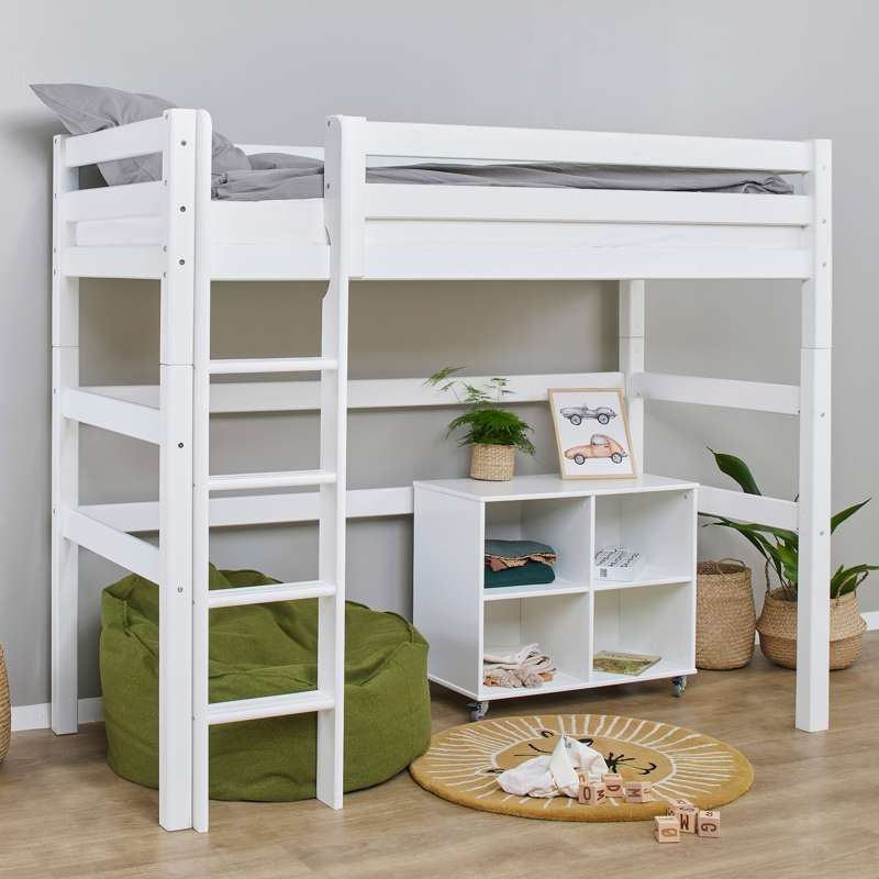 Hoppekids ECO Luxury - Loftsäng - 90x200 cm. - Vit 