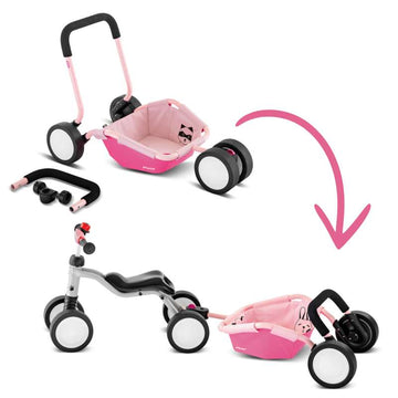 PUKY Traily - 2-i-1 Gåvagn och Cykelanhängare - Retro Rose 
