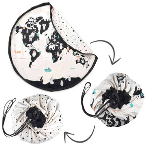 Play & Go 2-i-1 Förvaringsmatta/Lekmatta - Världskarta 