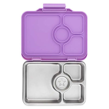 Yumbox Matlåda - Presto Rostfritt Stål - 4 fack - Lavendel Lila 