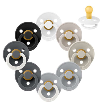 Bibs Rund Colour Napp - bundle - 8 st. - strl. 1 - Regnig dag 