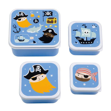 A Little Lovely Company Matlåda - och snacksboxset - 4 st. - Pirates 