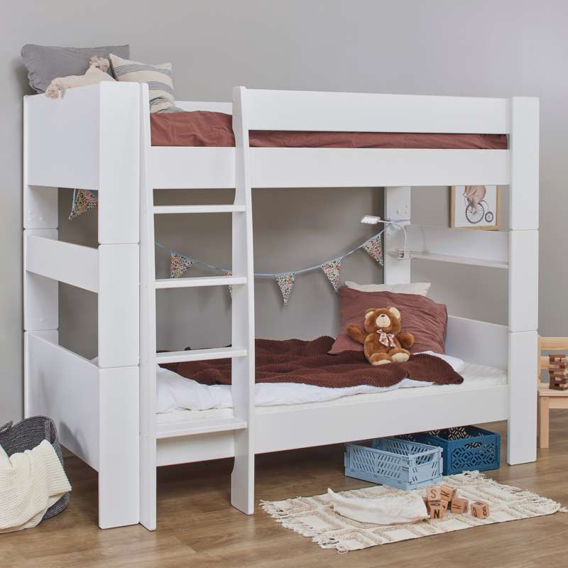 Hoppekids PURE - Våningsäng Modul - 90x200 cm - Vit 