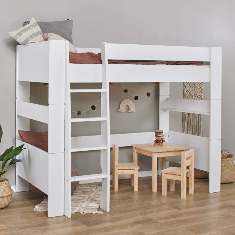 Hoppekids PURE - Loftsäng Modul - 90x200 cm - Vit 