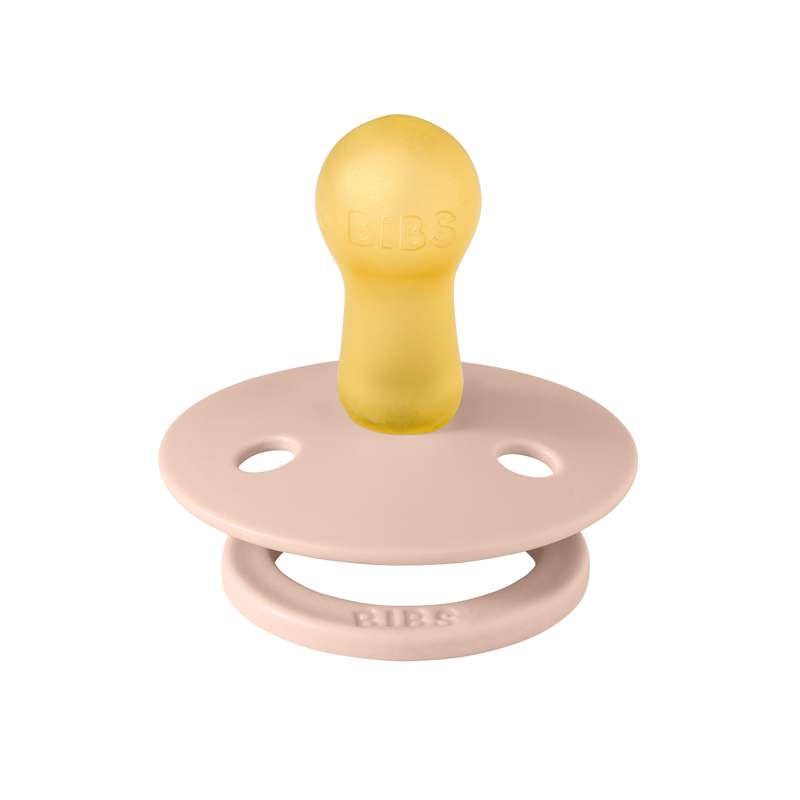 BIBS Rund Colour Napp - Strl. 2 - Naturgummi - Ladybug Studio - Blush