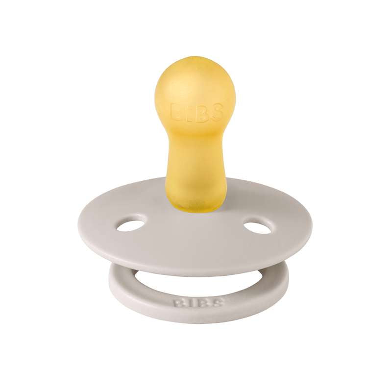 BIBS Rund Colour Napp - Str. 2 - Naturgummi - Bumblebee Studio - Mushroom