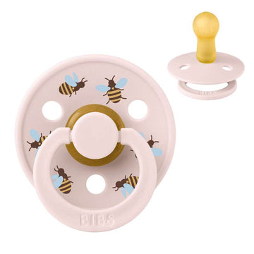Bibs Rund Colour Napp - strl. 2 - naturgummi - Studio - Bumblebee - Petal 