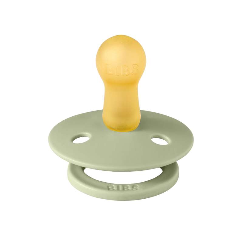 Bibs Rund Colour Napp - strl. 2 - naturgummi - Studio - Bumblebee - Salvia 