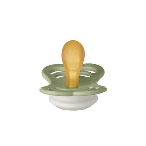 Bibs Supreme Napp - strl. 1 - naturgummi - GLOW - Salvia 