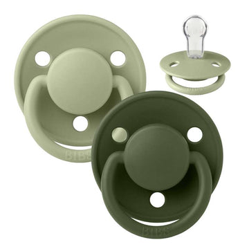 Bibs De Lux Napp - 2-Pack - Onesize - Silikon - Salvia/Jägargrön 