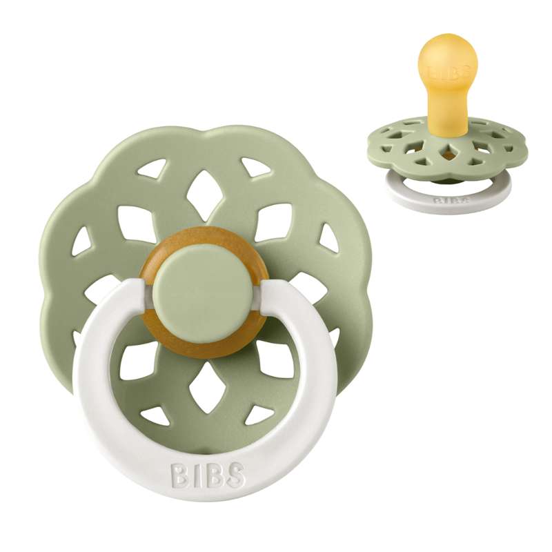 Bibs Boheme Napp - strl. 1 - naturgummi - GLOW - Salvia 