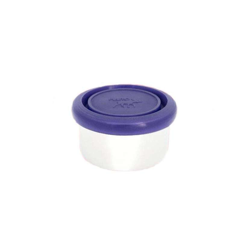 Pulito PureDipBox Snacklåda - Rostfritt Stål - Rund - 50ml 